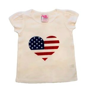 Heart flag shirt